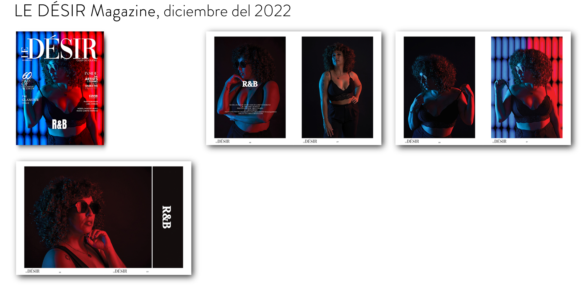 Publicaciones en revistas y magazines, fotografía de moda en Murcia