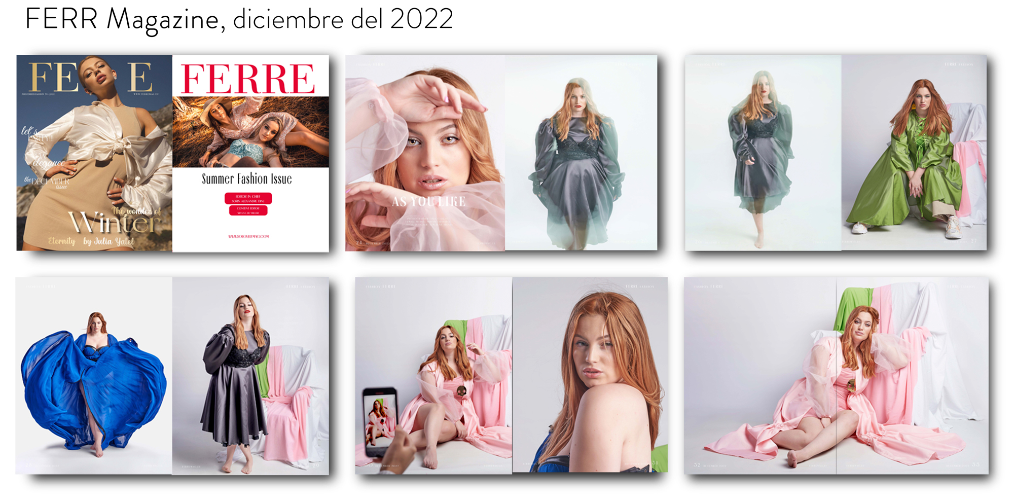 Publicaciones en revistas y magazines, fotografía de moda en Murcia