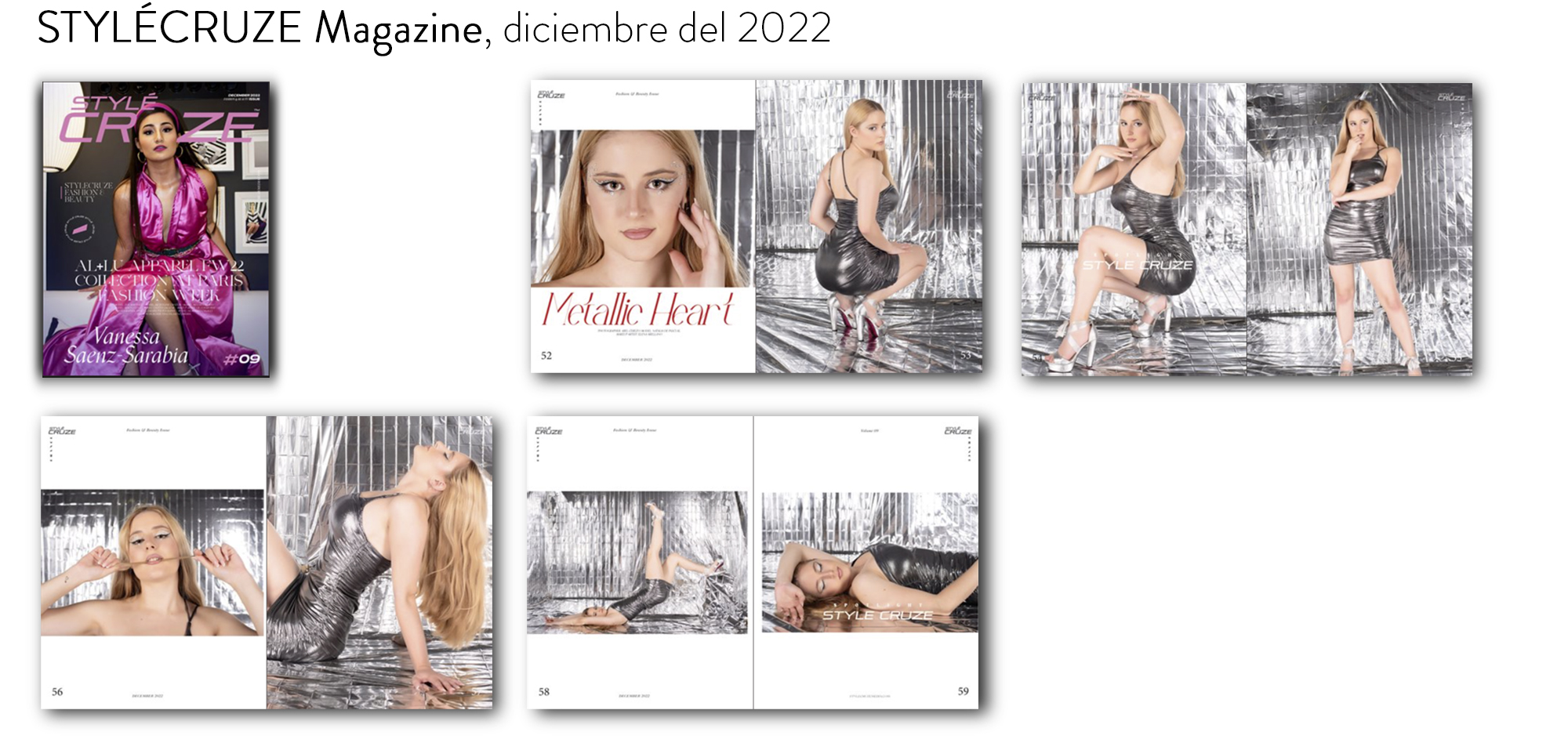 Publicaciones en revistas y magazines, fotografía de moda en Murcia