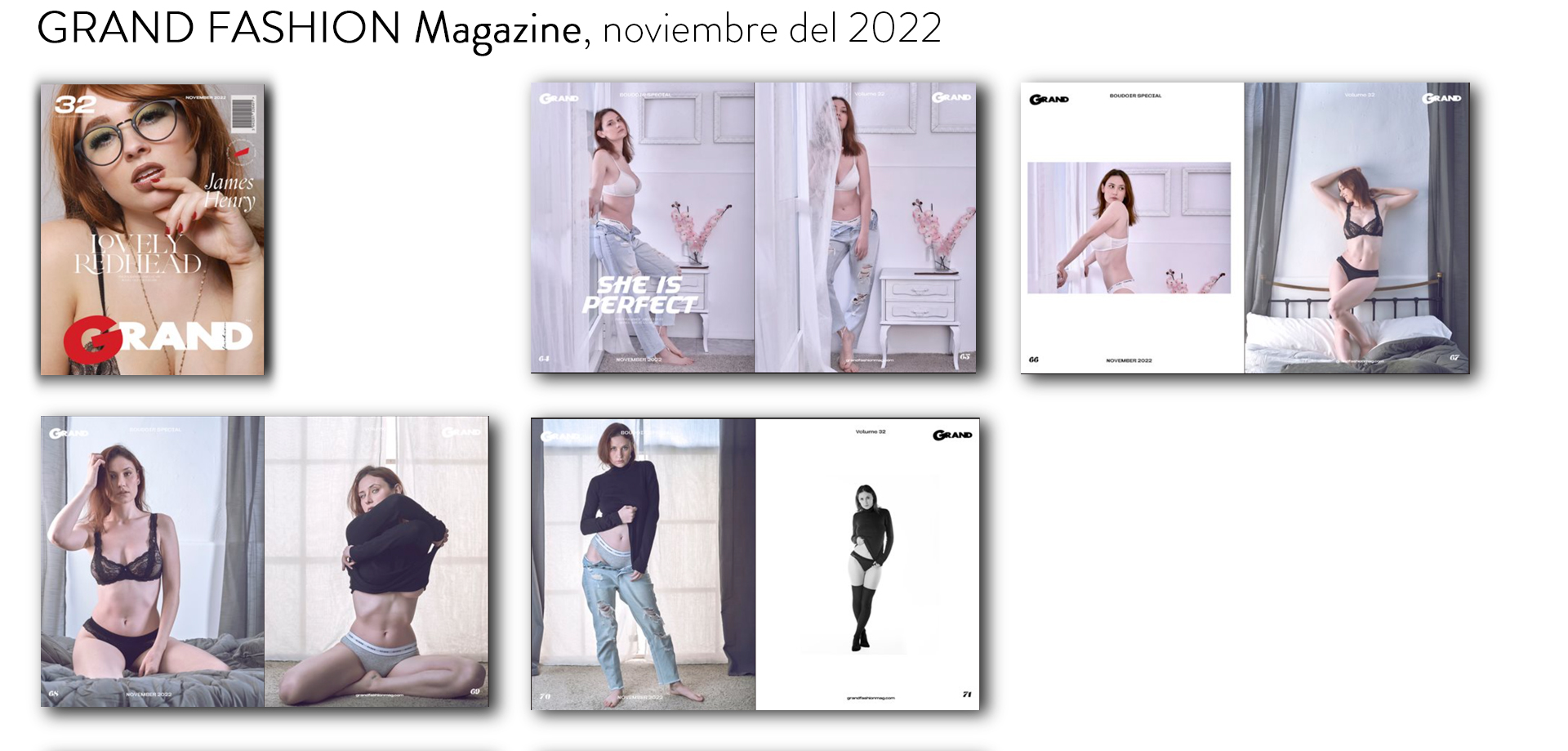 Publicaciones en revistas y magazines, fotografía de moda en Murcia